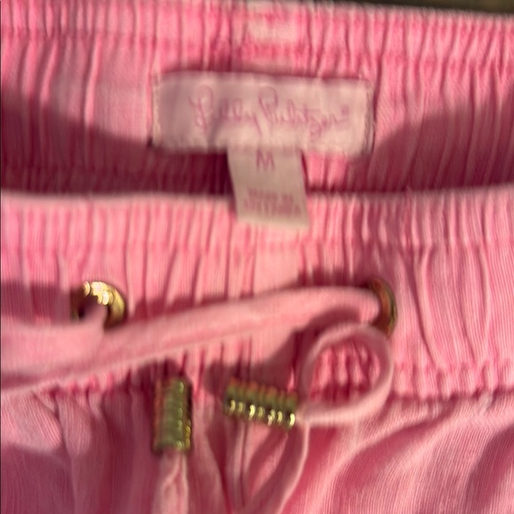 Lilly Pulitzer Pink Elastic Waist Linen pants - Picture 2 of 3